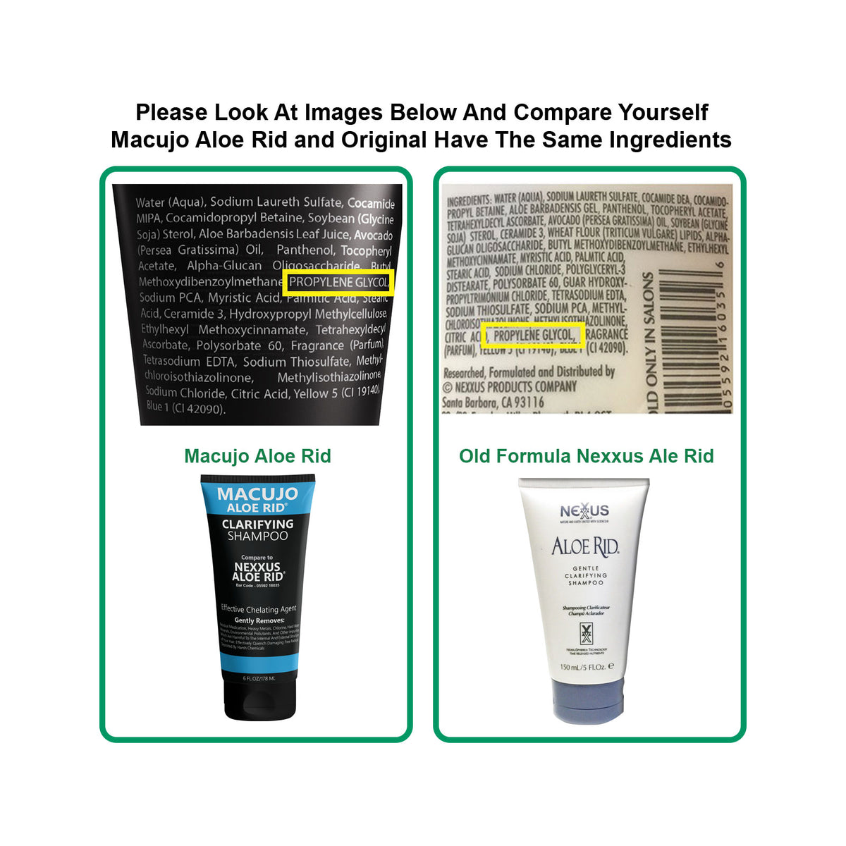 Macujo Aloe Rid Shampoo
