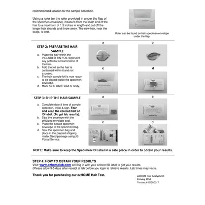 Home Hair Test kit