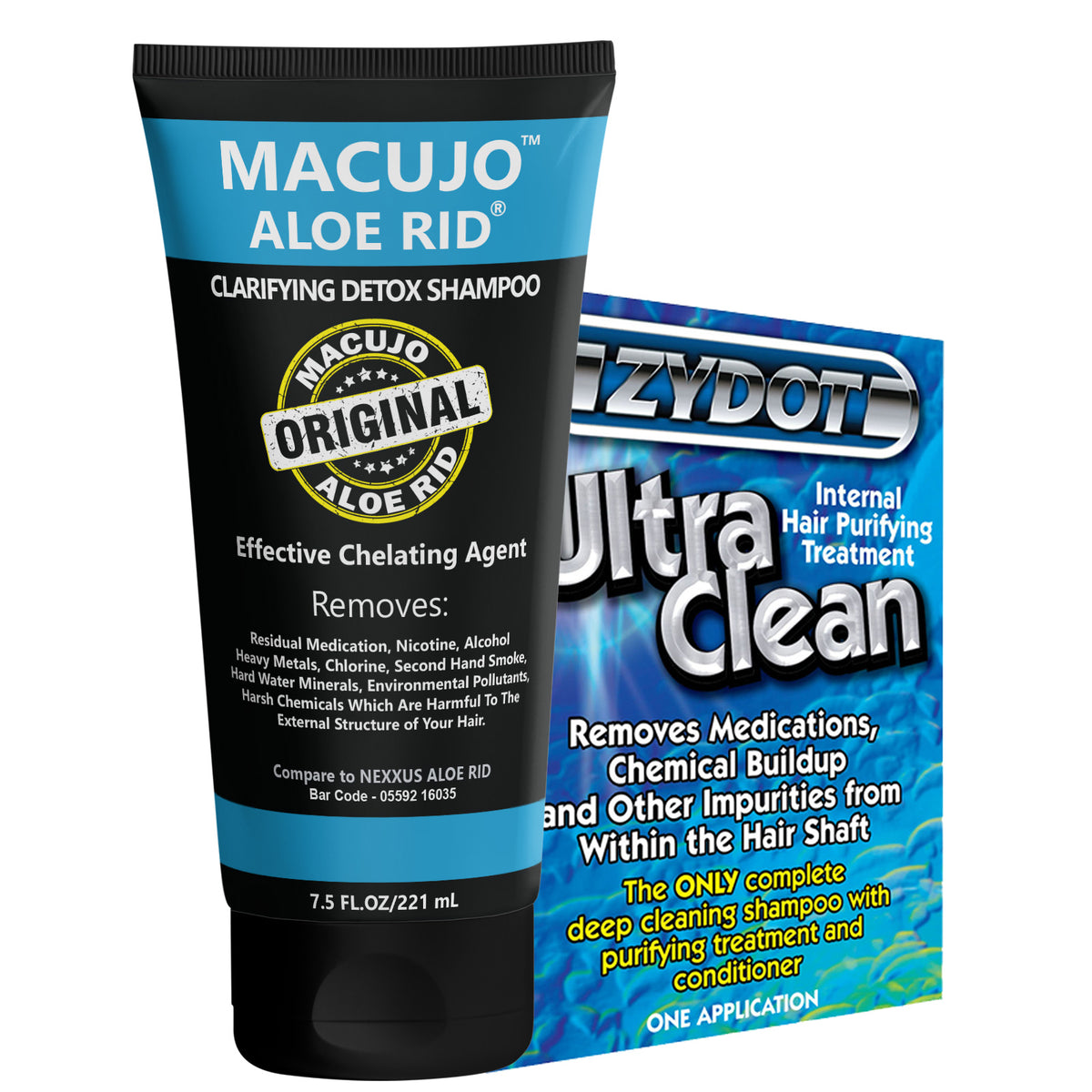 Macujo Aloe Rid 7.5oz + Zydot Ultra Clean Shampoo, Mike's Macujo Method