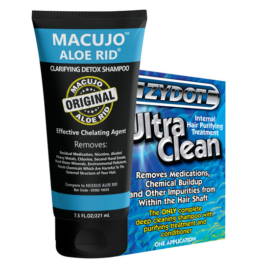 Macujo Aloe Rid 7.5oz + Zydot. Macujo Method, Hair Detox Shampoo, Cleanse Hair Follicle
