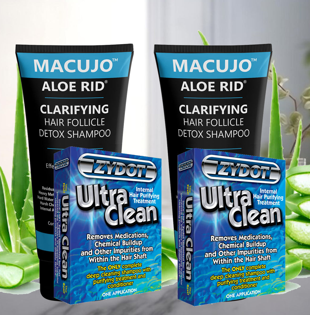 Macujo Aloe Rid + Zydot Ultra Clean  (2 Sets)